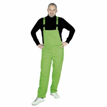 Salopette Vert Fluo Adulte - Taille Unique