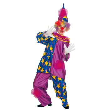 Clown Bleu et Violet adulte - Taille au Choix