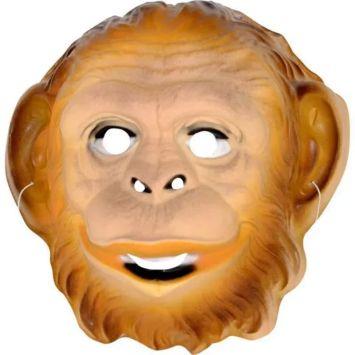 Masque de singe en PVC pour enfant
