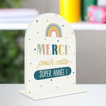Plaque à poser - Merci pour cette super année - Collection Merci pour cette année