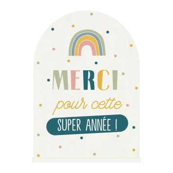 Une splendide plaque à poser pour remercier une personne en particulier de s'être occupé de votre enfant cette année | jourdefete.com