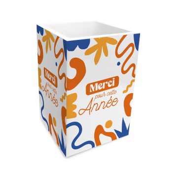 Pot à crayons "Merci pour cette année" coloré et original | jourdefete.com