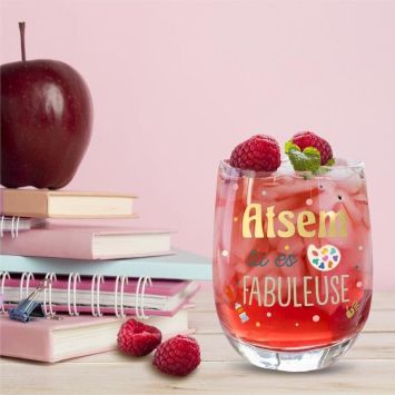 Verre rond - ATSEM - Collection Merci pour cette année