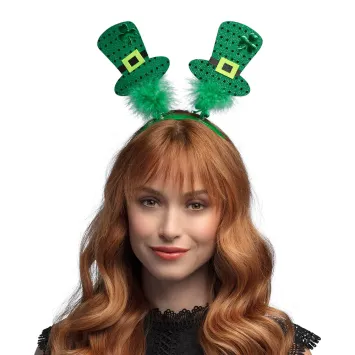 Serre-tête avec deux chapeaux haut-de-forme - Saint-Patrick