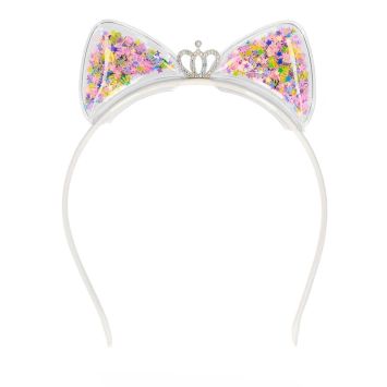 Serre-tête d'oreilles de chat à paillettes