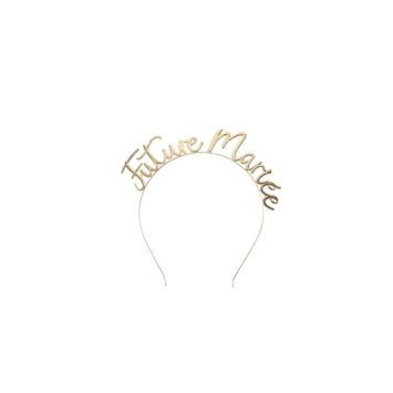 Serre Tête Future Mariée Métal Or 17 x 17 cm