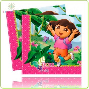 Serviettes Dora l'Exploratrice