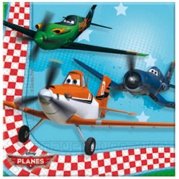 Serviettes en Papier Anniversaire Planes