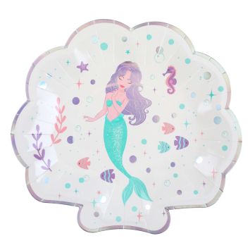 assiette carton sirene | jourdefete.com