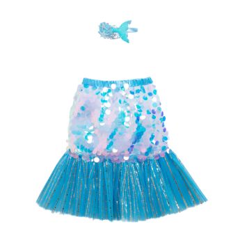 Jupe et serre-tête de Sirène pour fille - Taille unique