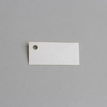 Sachet de 12 étiquettes rectangulaires "Vitamine" - Ivoire nacré