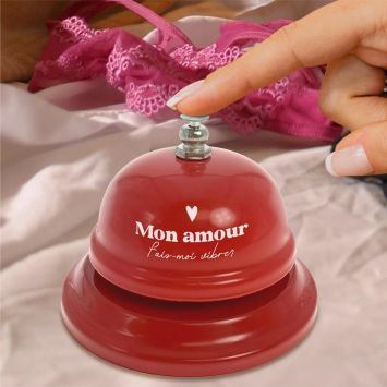 Sonnette en métal - Saint-Valentin - Collection Chéri Chérie