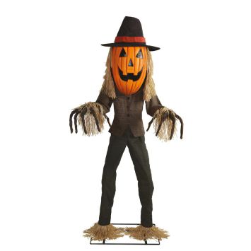 Jack O'Lantern d'Halloween animé sur pieds - 182 cm