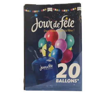 Station de gonflage à l'hélium pour 20 ballons - Jour de Fête - 0,17 m³