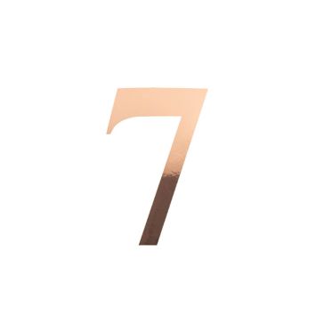 Sticker en forme de chiffre - 15 cm - Rose Gold - Chiffre au choix