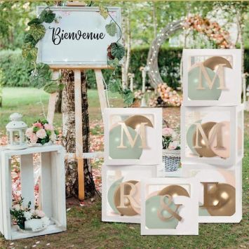 Stickers de lettres dorées - "Mr & Mme"