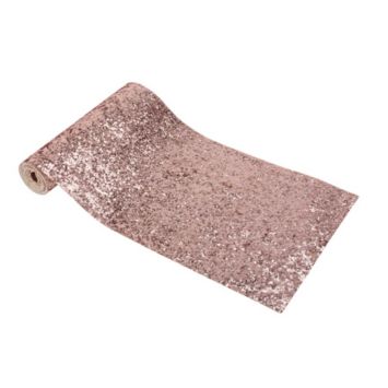 Chemin de table pailleté - 15 cm x 1,40 m - Couleur au choix