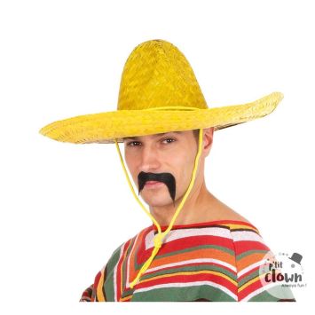 Chapeau sombrero mexicain en paille - Couleur Aléatoire