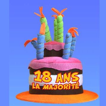 Chapeau Anniversaire Musical 18 ans