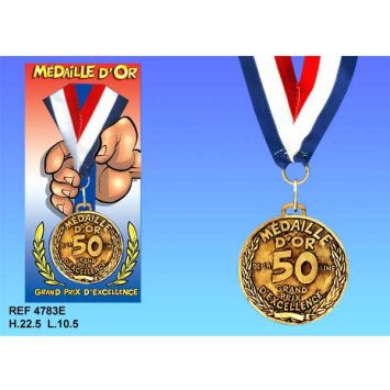 Médaille d'Or Anniversaire 50 Ans