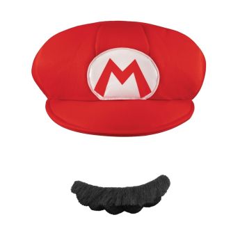 Casquette et moustache Mario adulte | jourdefete.com