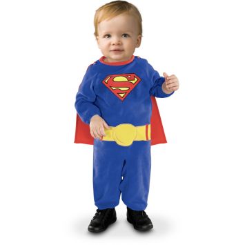 Déguisement Superman bébé bleu avec cape rouge | jourdefete.com