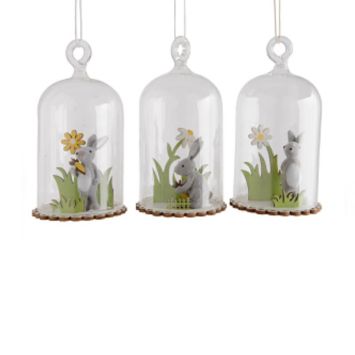 Suspension-Paques-Lapin-Cloche-Verre|jourdefete.com