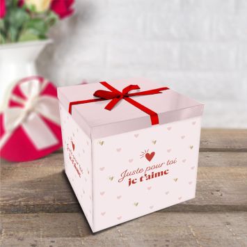 Boîte Cadeau - Saint-Valentin - Modèle Moyen - Collection Chéri Chérie
