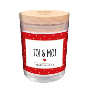 bougie verre toi et moi | jourdefete.com