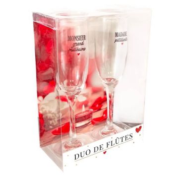 Coffret de Flûtes Madame/Monsieur