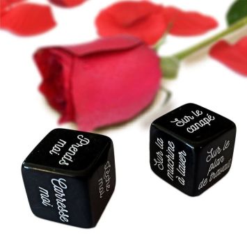 Jeu de 2 dés coquins - Saint-Valentin - Collection Chéri Chérie