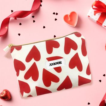 Pochette en velours côtelé - Saint-Valentin - Collection Chéri Chérie