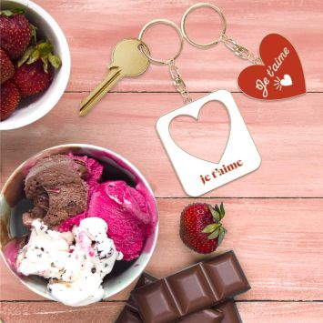 Coffret Duo de porte-clés - Saint-Valentin - Collection Chéri Chérie