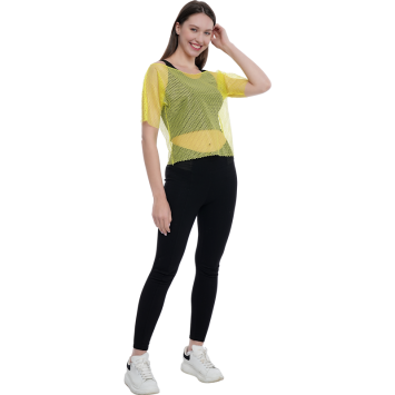 T-Shirt en résille fluo - Couleur au choix
