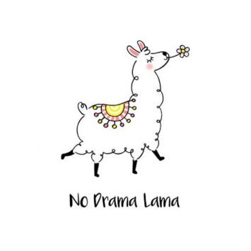 Lot de 20 serviettes cocktail - 25 x 25 cm - No Drama Lama | jourdefete.com
