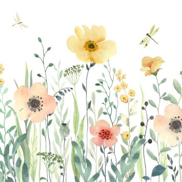 20 serviettes en papier - 33 x 33 cm - Atelier "Sunny Meadow"