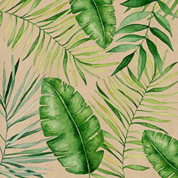 20 serviettes en papier - 33 x 33 cm - By Nature "Jungle"