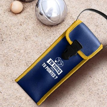 Étui pour pétanque "Tu tires ou tu pointes ?" - Collection Claquettes Chaussettes