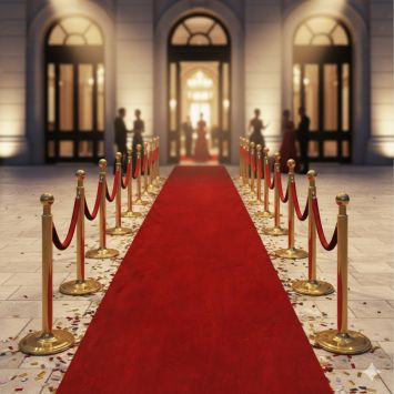 Tapis de cinéma rouge - 15 m