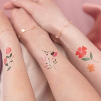 Tatouages Temporaires - Flower Power