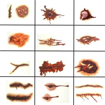 Tatouages Plaies pour Halloween – Motifs au choix | jourdefete.com