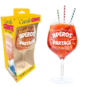 Verre à pied géant - 1,6 l - Collection Apéro