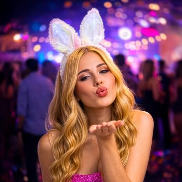 Serre-tête de Lapin à LED