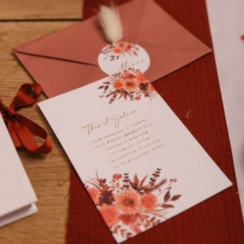 10 invitations / cartes de vœux avec enveloppes FSC® - 10 x 15 cm - Collection Time to Disco
