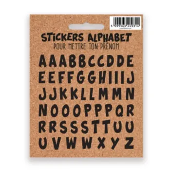 Stickers alphabet pour tirelire
