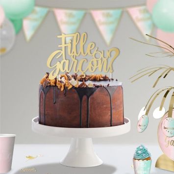Top Gâteau - Fille ou Garçon ? - Collection Gender Reveal