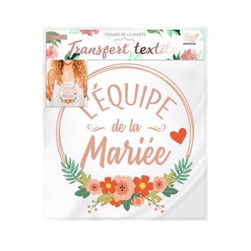 Transfert textile l'équipe de la mariée | jourdefete.com