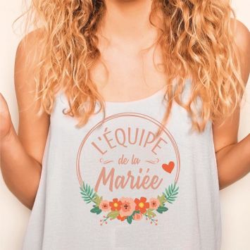 Transfert Textile "L'équipe de la Mariée" - Collection EVJF Party