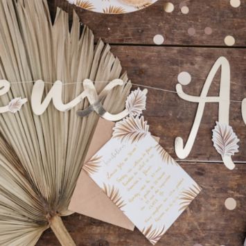 8 Invitations et Enveloppes - Collection Tropicool 