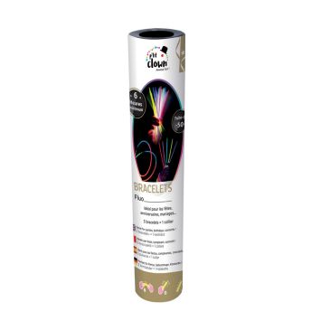 Tube de 50 bracelets lumineux - 20 cm